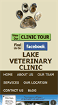Mobile Screenshot of lakeveterinaryclinic.com